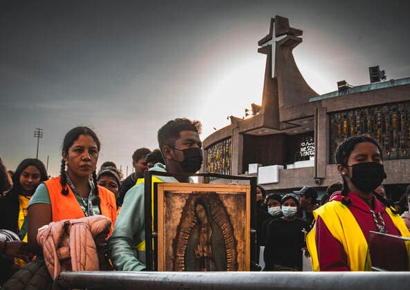December 7, 2022, Mexico City, Mexico City, MEXICO: Coming from all the states of the Mexican Republic and even from abroad, thousands of Catholics begin their arrival to pay homage to the VIRGIN OF GUADALUPE, on December 12. The Catholic tradition of Mexicans overflows every year, because since December 12, 1531, the VIRGIN OF GUADALUPE has been celebrated, since she made her appearance to the indigenous JUAN DIEGO. Mexico City MEXICO - ZUMAn296 20221207_zip_n296_002 Copyright: xJorgexNunezx