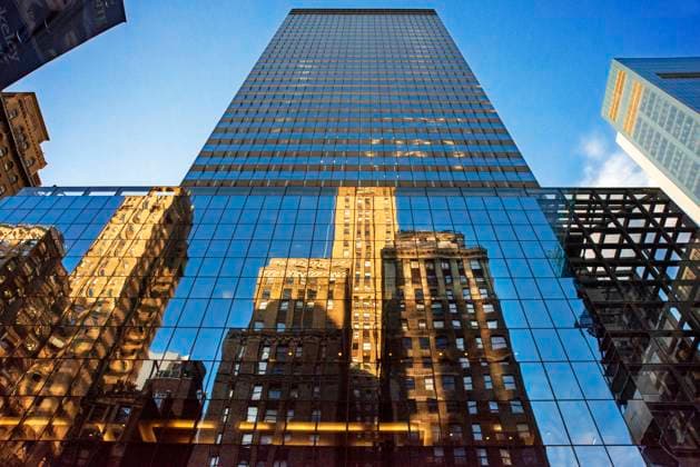 Creative Highlights World Zero Halliburton building, 300 Madison Ave, New York, NY 10017 Office buildings reflected in the windows of other office buildings. New York New York USA Copyright: xSergixReboredox SRE-059-EQ6349