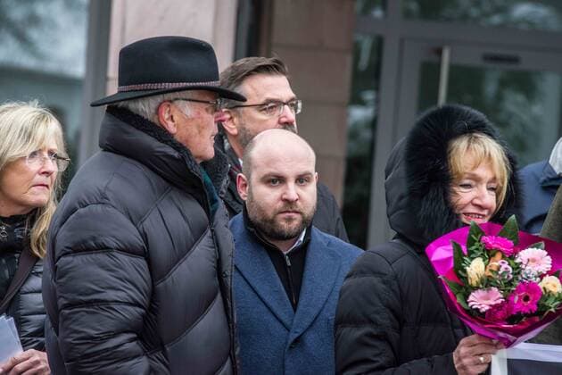 December 10, 2022, Illerkirchberg, Baden Wuerttemberg, Germany: EMIL SAENZE with MARKUS FROHNMAIER. In a move being criticized as a distraction from the Alternative for GermanyÃ¢â‚¬â ¢s alleged connections with a Reichsbuerger and QAnon terrorist plot to topple the German government, the AfD alongside right-extremists rallied in the town of Illerkirchberg where this past week two schoolgirls were stabbed allegedly by an asylum seeker from Eritrea resulting in the death of one of them and the other being left in critical condition. Members of the AfD allege that the national and international raids in connection with the terrorist plot were devised as a distraction from the Illerkirchberg case. Illerkirchberg Germany - ZUMAb160 20221210_zbp_b160_016 Copyright: xSachellexBabbarx