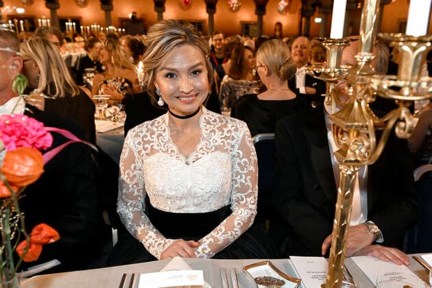 STOCKHOLM 20221210 Ebba Busch during the Nobel Banquet in the City Hall in Stockholm on Saturday STOCKHOLM Sweden x10030x,  Copyright: xJonasxEkströmer TTx NOBEL 2022 BANKETTEN