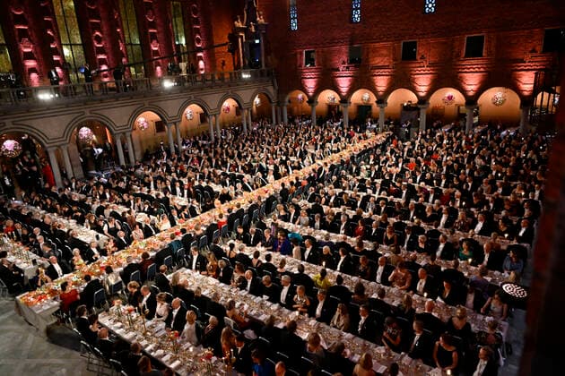 STOCKHOLM 20221210 The Nobel Banquet in the City Hall in Stockholm on Saturday STOCKHOLM Sweden x10030x,  Copyright: xJonasxEkströmer TTx NOBEL 2022 BANKETTEN