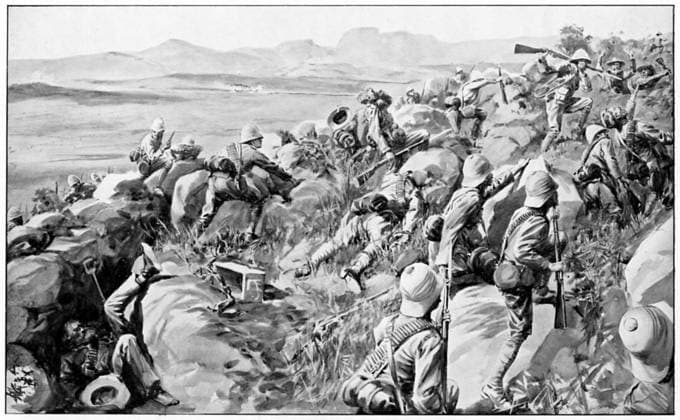 RECORD DATE NOT STATED Relief of Ladysmith - the last rush at Hlangwane Hill, 19 February 1900. Artist: Unknown Copyright:xAnnxRonanxPicturexLibrary Heritage-Imagesx IMAGO ,1148667 ! ACHTUNG: AUFNAHMEDATUM GESCHÄTZT!  Copyright:AnnxRonanxPicturexLibrary Heritage-Imagesx IMAGO