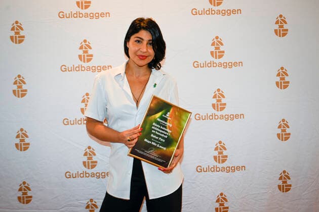STOCKHOLM 20221215 Bahar Pars, who is nominated for Best Actress in a Leading Role for her role as Nilo in Maya Nilo Laura during a press conference at Filmhuset where the Guldbag nominations for the film year 2022 were presented STOCKHOLM SWEDEN x10080x,  Copyright: xFredrikxSandberg TTx GULDBAGGENOMINERINGARNA 2022