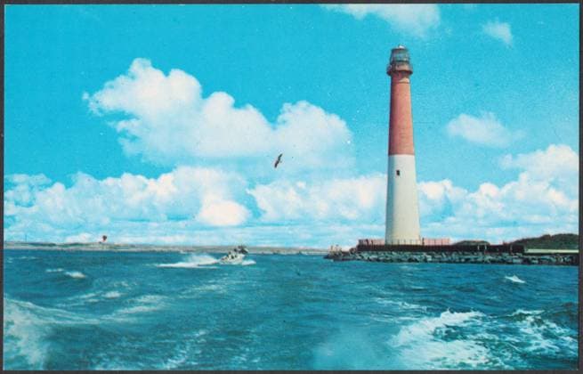 RECORD DATE NOT STATED Historic Barnegat Light , Lighthouses, Seas, Tichnor Brothers Collection, postcards of the United States Copyright: xpiemagsx postcardpie-11358 !ACHTUNG AUFNAHMEDATUM GESCHÄTZT!