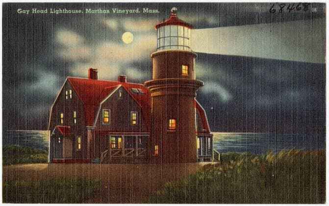 RECORD DATE NOT STATED Gay Head Lighthouse, Martha s Vineyard, Mass. , Lighthouses, Gay Head Light Mass., Tichnor Brothers Collection, postcards of the United States Copyright: xpiemagsx postcardpie-8990 !ACHTUNG AUFNAHMEDATUM GESCHÄTZT!