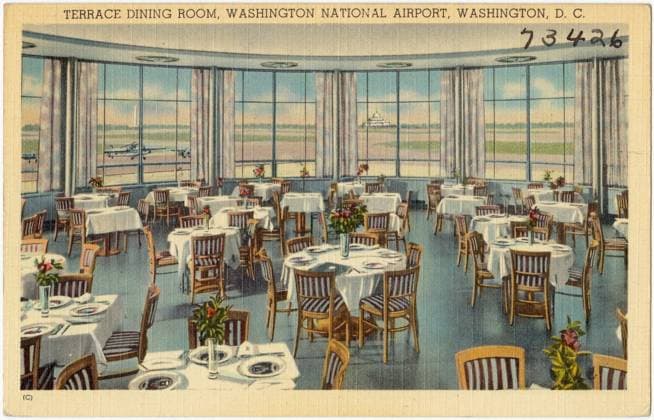 RECORD DATE NOT STATED Terrace dinning room, Washington National Airport, Washington, D. C. , Airports, Restaurants, Tichnor Brothers Collection, postcards of the United States Copyright: xpiemagsx postcardpie-24080 !ACHTUNG AUFNAHMEDATUM GESCHÄTZT!