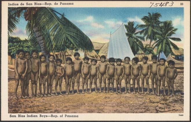 RECORD DATE NOT STATED Indias de San Blas - Rep. de Panama - San Blas Indian Boys - Rep. of Panama , Indigenous peoples, Children, Cuna Indians, Tichnor Brothers Collection, postcards of the United States Copyright: xpiemagsx digcompie09122022-65656 !ACHTUNG AUFNAHMEDATUM GESCHÄTZT!