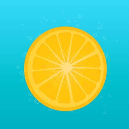 Lemon and bubbles Bubble water background with lemon slice, transparency effect used. Copyright: xZoonar.com RichardxLaschonx 3597319