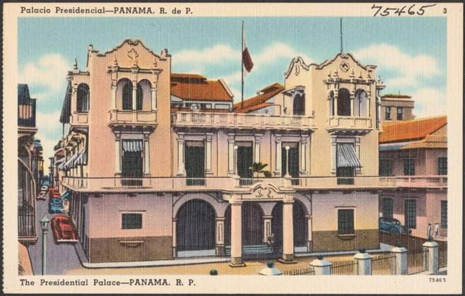 RECORD DATE NOT STATED Palacio Presidencial - Panama, R. de P. - The Presidential Palace - Panama, R. P. , Government facilities, Tichnor Brothers Collection, postcards of the United States Copyright: xpiemagsx digcompie09122022-94737 !ACHTUNG AUFNAHMEDATUM GESCHÄTZT!