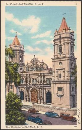 RECORD DATE NOT STATED La Catedral - Panama, R. de P. - The cathedral - Panama, R. P. , Cathedrals, Catholic churches, Tichnor Brothers Collection, postcards of the United States Copyright: xpiemagsx digcompie09122022-28985 !ACHTUNG AUFNAHMEDATUM GESCHÄTZT!