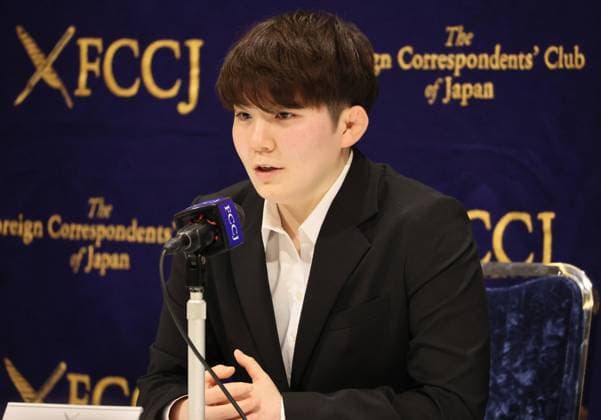 December 19, 2022, Tokyo, Japan - Former Japan s Ground Self Defense Force member Rina Gonoi speaks at the Foreign Correspondents Club of Japan in Tokyo on Monday, December 19, 2022. Gonoi was sexually harassed by her colleagues on a daily basis and sent a petition to the Defense Ministry. Five members of GSDF were dishonorable discharged as their sexual harassments to Gonoi.  , aflo_206650685.jpg,