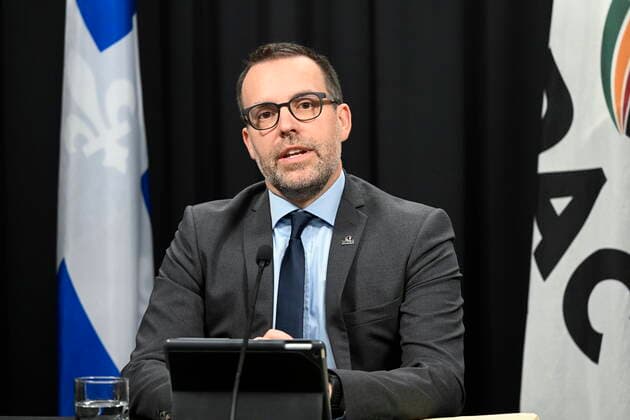 December 20, 2022, QUEBEC, PQ, Canada: Quebec s anti-corruption unit (UPAC) commissary Frederick Gaudreau unveils his annual report, Tuesday, December 20, 2022 in Quebec City. QUEBEC Canada  - ZUMAc35_ 20221220_zaf_c35_004 Copyright: xJacquesxBoissinotx