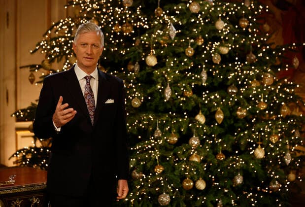 Entertainment Themen der Woche KW51 Entertainment Bilder des Tages Picture taken on Tuesday 20 December 2022 and distributed on Saturday 24 December 2022 shows King Filip - Philippe of Belgium during the registration of the yearly Christmas message and best wishes, in his office at the Royal Castle in Laeken-Laken, Brussels. ATTENTION EDITORS - EMBARGO ON DISTRIBUTION AND PUBLICATION TILL SATURDAY 24 DECEMBER 2022 AT 13h00  POOLxJOHANNAxGERON 57576954