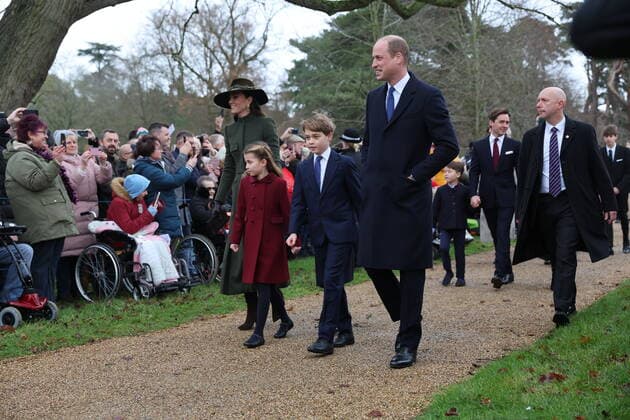 . 25 12 2022. Sandringham , United Kingdom. UK Royals arriving at the Christmas Day church service at Sandringham, United Kingdom.  xStephenxLockx xi-Imagesx IIM-24035-0001