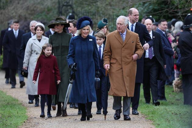 . 25 12 2022. Sandringham , United Kingdom. UK Royals arriving at the Christmas Day church service at Sandringham, United Kingdom.  xStephenxLockx xi-Imagesx IIM-24035-0008