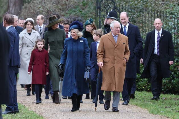 . 25 12 2022. Sandringham , United Kingdom. UK Royals arriving at the Christmas Day church service at Sandringham, United Kingdom.  xStephenxLockx xi-Imagesx IIM-24035-0019