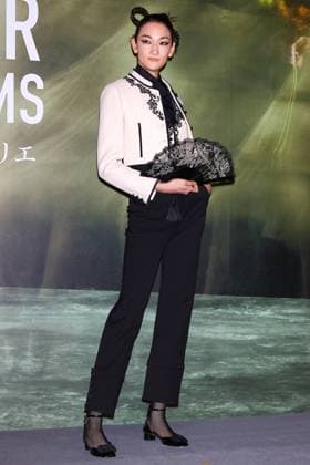 Ai Tominaga attends the red carpet ceremony for the Christian Dior: Designer of Dreams exhibition at the Museum of Contemporary Art Tokyo on December 19, 2022 in Tokyo, Japan. The exhibition will run from December 21, 2022 until May 28, 2023.  , aflo_207013331.JPG,