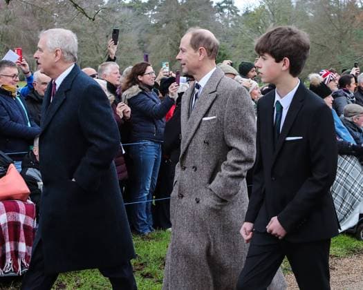 King Charles III, accompanied by Camilla Queen Consort and members of the extended Royal Family, attend the traditional Christmas Day morning service at St. Mary Magdelene Church on the Sandringham estate in Norfolk Featuring: Prince Andrew, Prince Edward, James, Viscount Severn Where: King s Lynn, Norfolk, United Kingdom When: 25 Dec 2022 Credit: John Rainford Cover Images **NOT AVAILABLE FOR PUBLICATION IN THE UK**
