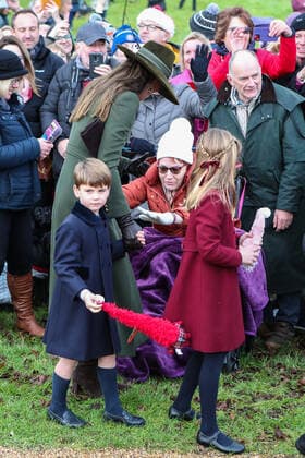 King Charles III, accompanied by Camilla Queen Consort and members of the extended Royal Family, attend the traditional Christmas Day morning service at St. Mary Magdelene Church on the Sandringham estate in Norfolk Featuring: Prince Louis, Princess Charlotte Where: King s Lynn, Norfolk, United Kingdom When: 25 Dec 2022 Credit: John Rainford Cover Images **NOT AVAILABLE FOR PUBLICATION IN THE UK**