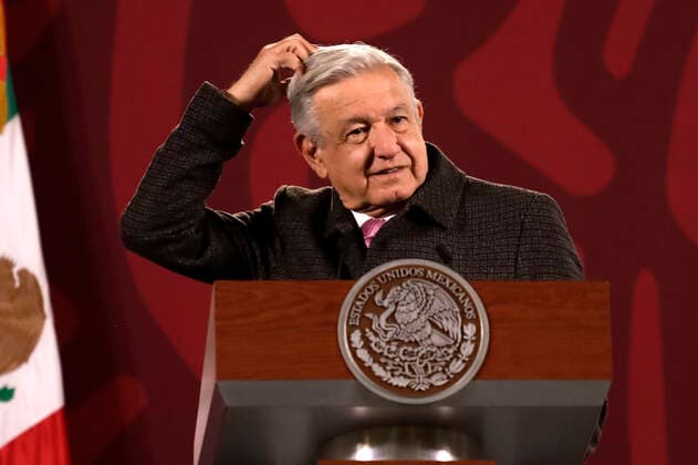 December 26, 2022, Mexico City, Mexico: Mexican President Andres Manuel Lopez Obrador during a conference with reporters at the National Palace in Mexico City, Mexico on December 26, 2022 in Mexico City, Mexico Mexico City Mexico - ZUMAe321 20221226_zia_e321_054 Copyright: xLuisxBarronx