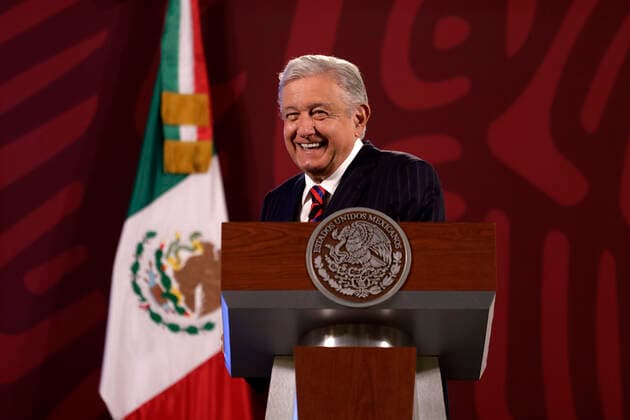 Mexiko, Präsident Andres Manuel Lopez Obrador Pressekonferenz in Mexiko-Stadt President of Mexico in conference before the media December 29, 2022, Mexico City, Mexico: Mexican President Andres Manuel Lopez Obrador during a conference with reporters at the National Palace in Mexico City, Mexico on December 29, 2022 in Mexico City, Mexico (Photo by Luis Barron Eyepix Group). Copyright: xLuisxBarronx xEyepixxGroupx _MG_3187