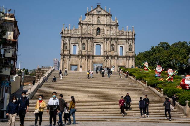 Daily Life In Macau A General view Showing the Ruins of St. Paul s on December 29, 2022 in Macau, China. Macau Macau  Copyright: xVernonxYuenx originalFilename: yuen-dailylif221229_npqaC.jpg