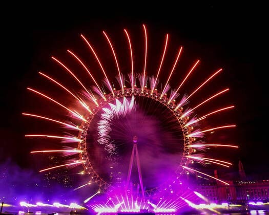News Themen der Woche KW52 01 01 2023. London, United Kingdom. New Years Eve Fireworks London.  Copyright: xMartynxWheatleyx xParsonsxMediax PAR-8151-0006