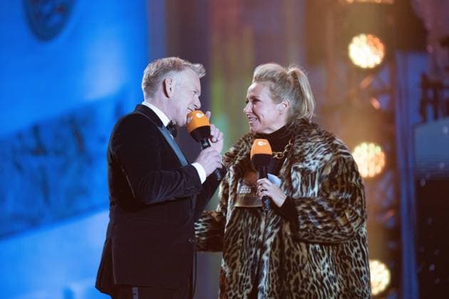 Johannes B. Kerner, Andrea Kiewel Silvester-Party am Brandenburger Tor Celebrate at the Gate 2022 - 2023 Berlin Berlin GER
