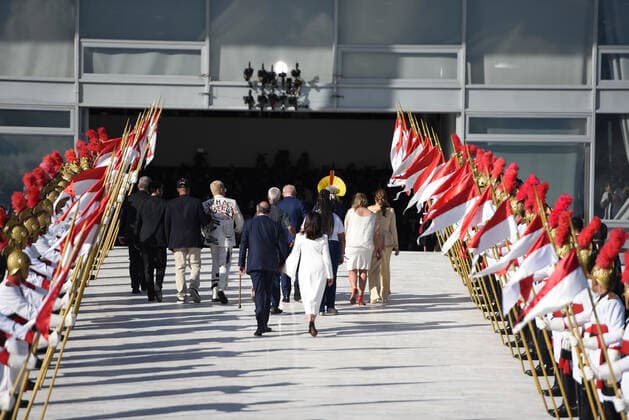 BRASÍLIA, DF - 01.01.2023: PRESIDENT LULA S INAUGURATION - Photo of President Lula and Alckmin going up the ramp of the Planalto Palace. This Sunday (1) President Luiz Inácio Lula da Silva takes office as President of Brazil with Geraldo Alckmin as his Vice President. x2314609x  TonxMolina