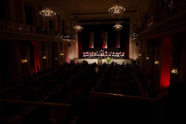 VERLEIHUNG DES RANZENGARDISTEN AN CHRISTIAN HEIDEL GROSSER MUSIKALISCHER GENERALAPPELL DER MAINZER RANZENGARDE KURFUERSTLICHES SCHLOSS MAINZ