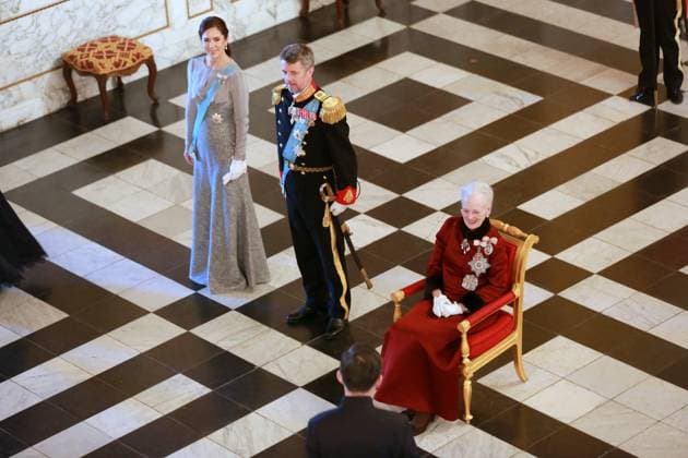 Entertainment Themen der Woche KW01 Entertainment Bilder des Tages 03-01-2023 Copenhagen Princess Mary and Prince Frederik and Queen Margrethe attend the New Year reception for the diplomatic corps at Christiansborg palace in Copenhagen. Â  Copyright: xPPEx
