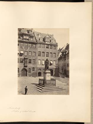RECORD DATE NOT STATED Nuremburg, Statue of Albert Durer. Francis Frith (English, 1822 - 1898) Copyright: xpiemagsx gb28392 !ACHTUNG AUFNAHMEDATUM GESCHÄTZT!