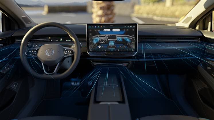Volkswagen are to unveil their new ID 7 electric car at the Consumer Electronics Show in Las Vegas from 5 January 2022. The ID 7, which had previously been known as Aero B as a concept car, is the sixth model to be launched in the ID range and will initially sit alongside the Volkswagen Arteon and Volkswagen Passat, as a five door liftback and estate - and compete with the likes of the Tesla Model 3, Polestar 2 and Hyundai Ioniq 6. It will initially be two-wheel drive with a four-wheel-drive GTX model launching later - boasting a a powertrain line-up that mirrors that of its main rivals. Although VW are keeping its technical details close to its chest, it will have a range of up to 435 miles with a larger-battery model. However, initially, Copyright: xx 52317378 EDITORIAL USE ONLY. NOT FOR USE BY NEWSPAPERS BASED IN THE UK.