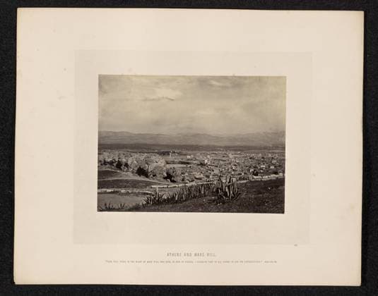 RECORD DATE NOT STATED Athens and Mars Hill. Francis Frith (English, 1822 - 1898) Copyright: xpiemagsx gb32972 !ACHTUNG AUFNAHMEDATUM GESCHÄTZT!