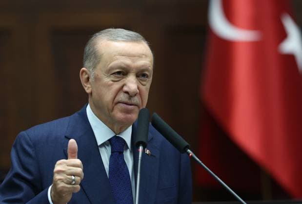 News Themen der Woche KW01 News Bilder des Tages Turkish President Recep Tayyip Erdogan participates in the meeting of the parliamentary bloc of the Justice and Development Party in Ankara Turkish President Recep Tayyip Erdogan participates in the meeting of the parliamentary bloc of the Justice and Development Party in Ankara on January 4, 2023. Photo by Turkish presidency apaimages Ankara Ankara Turkey 040123_ANKARA_TPO_00 Copyright: xapaimagesxTurkishxpresidencyx xapaimagesx