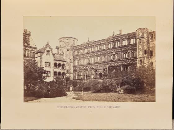 RECORD DATE NOT STATED Heidelberg Castle, from the Courtyard. Francis Frith (English, 1822 - 1898) Copyright: xpiemagsx gb54279 !ACHTUNG AUFNAHMEDATUM GESCHÄTZT!