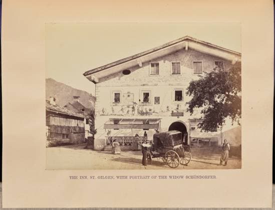 RECORD DATE NOT STATED The Inn, Saint Gilgen, with Portrait of the Widow Schöndorfer. Francis Frith (English, 1822 - 1898) Copyright: xpiemagsx gb58942 !ACHTUNG AUFNAHMEDATUM GESCHÄTZT!