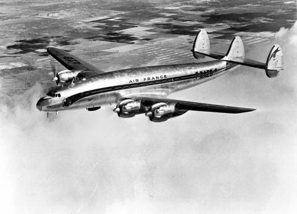 RECORD DATE NOT STATED American Aircraft Used by European Airlines Air France Constellation. Photographs of Marshall Plan Programs, Exhibits, and Personnel Copyright: xpiemagsx marshplanpie21122022-4933 !ACHTUNG AUFNAHMEDATUM GESCHÄTZT!