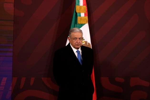 President of Mexico, report on the capture of drug trafficker Ovidio Guzman Lopez January 6, 2023, Mexico City, Mexico: Mexican President Andres Manuel Lopez Obrador at the report on the capture of drug trafficker Ovidio Guzman Lopez, son of Joaquin El Chapo Guzman Lopez, before reporters at the National Palace in Mexico City from Mexico. on January 6, 2023 in Mexico City, Mexico. (Photo by Luis Barron Eyepix Group). Copyright: xLuisxBarronx xEyepixxGroupx LB_20230106_AMLO_NARCO26