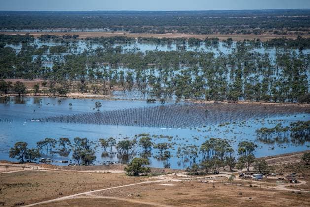 News Themen der Woche KW01 News Bilder des Tages DOMINIC PERROTTET NSW FLOODS VISIT, Flooding is seen in the Menindee area, NSW, Saturday, January 7, 2023. ( NO ARCHIVING, EDITORIAL USE ONLY, NO USE IN BOOKS WITHOUT CONSENT MENINDEE NSW AUSTRALIA  Copyright: xSAMARAHxHARRISx 20230107001749673164