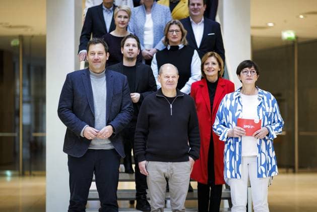 News Themen der Woche KW01 News Bilder des Tages Die Jahresauftaktklausur des SPD-Praesidiums und des SPD-Parteivorstandes unter dem Motto FORTSCHRITT IM WANDEL: Deutschland packt das. Mit sozialer Politik fuer Dich . Berlin, 08.01.2023. Berlin Deutschland *** The yearly prelude meeting of the SPD Praesidium and the SPD party executive committee under the slogan PROGRESS IN THE CHANGE Germany packs that with social politics for you Berlin, 08 01 2023 Berlin Germany Copyright: xJaninexSchmitz photothek.dex