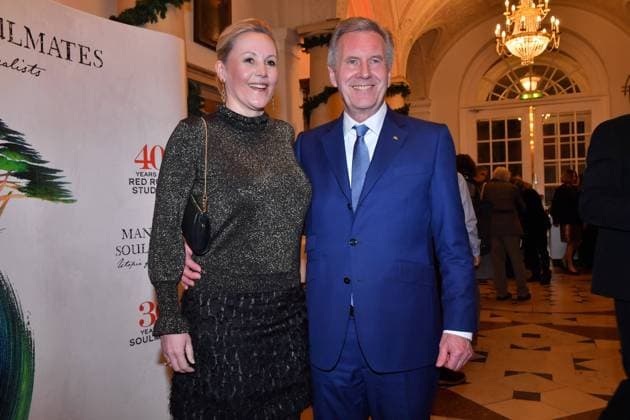 Christian Wulff mit Ehefrau Bettina Wulff 30 Jahre Soulmates, 40 Jahre Red Rock-Studios and a very serious Birthday Münchner Künstlerhaus am Lenbachplatz München 07. Januar 2023 *** Christian Wulff with wife Bettina Wulff 30 years Soulmates, 40 years Red Rock Studios and a very serious Birthday Münchner Künstlerhaus am Lenbachplatz Munich 07 January 2023