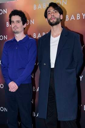 January 8, 2023, Mexico City, Mexico: (R-L) Damien Chazelle and actor Diego Calva attend at Babylon Photocall. on January 8, 2023 in Mexico City, Mexico. Mexico City Mexico - ZUMAe321 20230109_zia_e321_107 Copyright: xJaimexNogales xEyepixxGroupx