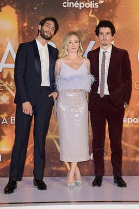Babylon Film Mexico City Film Premiere January 8, 2023, Mexico City, Mexico: (L-R) Diego Calva, Olivia Hamilton, Damien Chazelle, attend the red carpet of the Babylon film premiere at Plaza Carso. on January 8, 2023 in Mexico City, Mexico. (Photo by Jaime Nogales Eyepix Group) Copyright: xJaimexNogales xEyepixxGroupx JN_08012023_85589