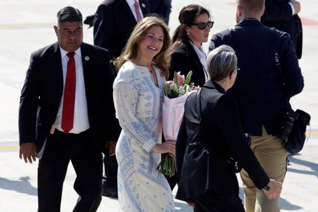January 9, 2023, Estado de Mexico, Mexico: Sophie Gregoire Trudeau, wife of the Prime Minister of Canada, Justin Trudeau, at the Felipe Angeles International Airport in the municipality of Zumpango in the State of Mexico. on January 9, 2023 in the State of Mexico, Mexico. State of Mexico Mexico - ZUMAe321 20230110_zia_e321_035 Copyright: xLuisxBarronx