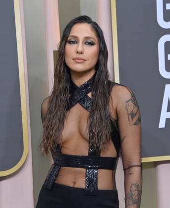 Tefi Pessoa arrives for the 80th annual Golden Globe Awards at the Beverly Hilton in Beverly Hills, California on Tuesday, January 10, 2023.  LAP20230110052 JIMxRUYMEN