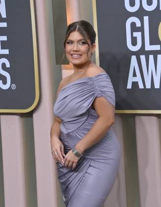 Robyn DelMonte arrives for the 80th annual Golden Globe Awards at the Beverly Hilton in Beverly Hills, California on Tuesday, January 10, 2023.  LAP20230110031 JIMxRUYMEN