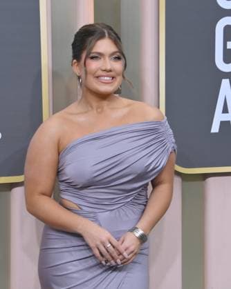 Robyn DelMonte arrives for the 80th annual Golden Globe Awards at the Beverly Hilton in Beverly Hills, California on Tuesday, January 10, 2023.  LAP20230110033 JIMxRUYMEN