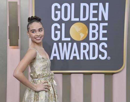Bailey Bass arrives for the 80th annual Golden Globe Awards at the Beverly Hilton in Beverly Hills, California on Tuesday, January 10, 2023.  LAP20230110087 JIMxRUYMEN