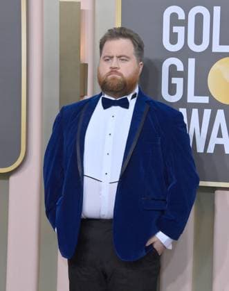 Paul Walter Hauser arrives for the 80th annual Golden Globe Awards at the Beverly Hilton in Beverly Hills, California on Tuesday, January 10, 2023.  LAP20230110151 JIMxRUYMEN